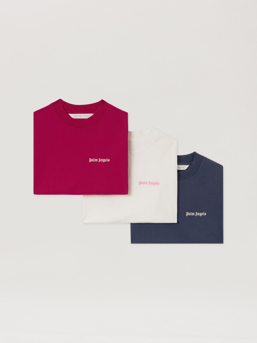 klassisches logo-t-shirt-packung locker