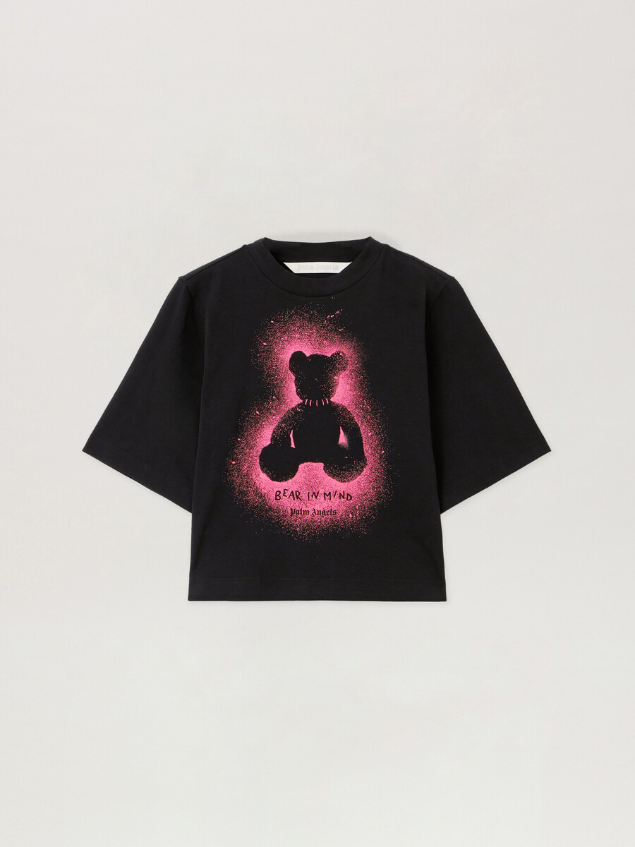 spray bear cropped tee
