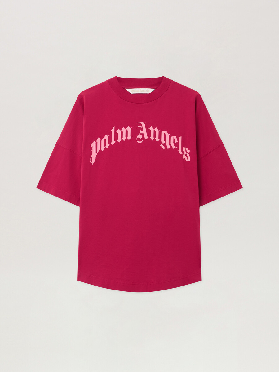 gebogenes logo-over-t-shirt