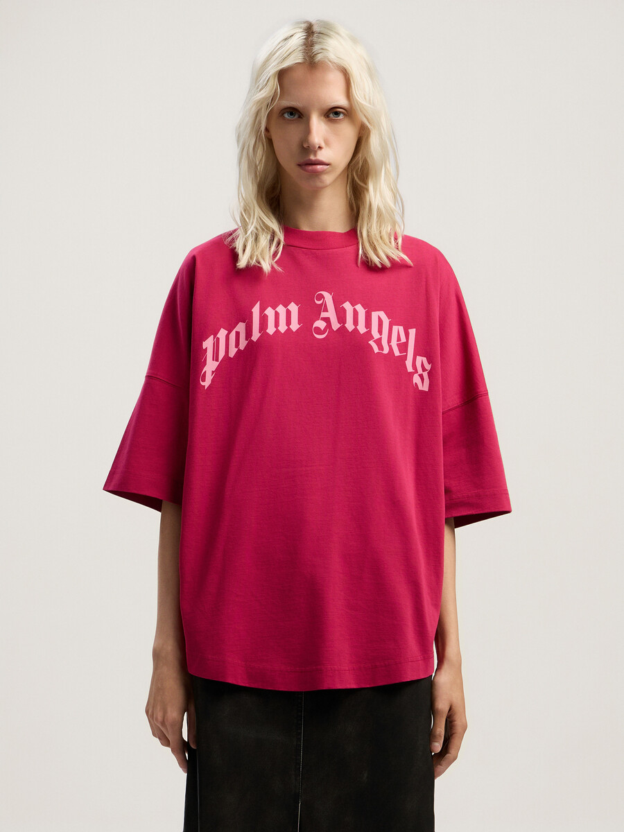 gebogenes logo-over-t-shirt