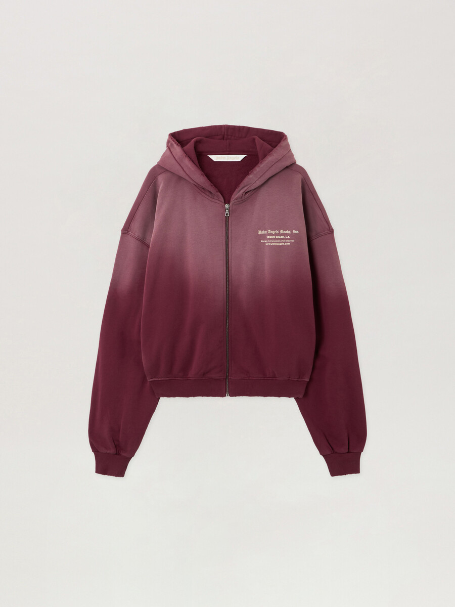 book club zip crop hoodie