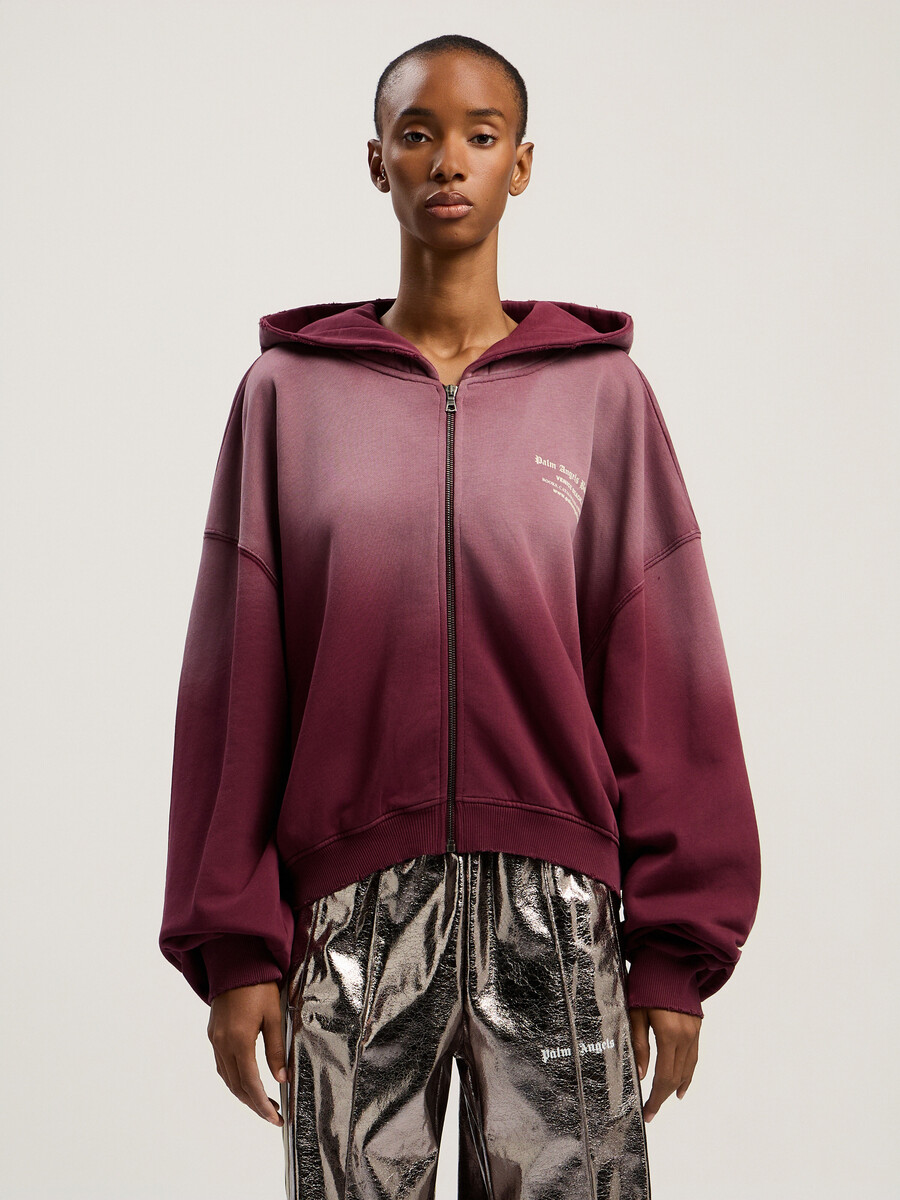 book club zip crop hoodie