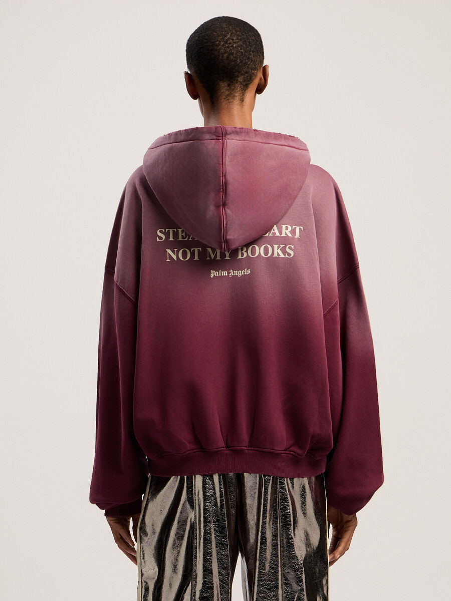 book club zip crop hoodie