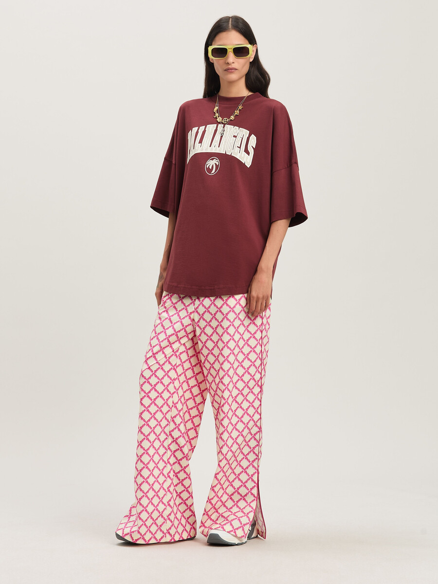net logo split pants