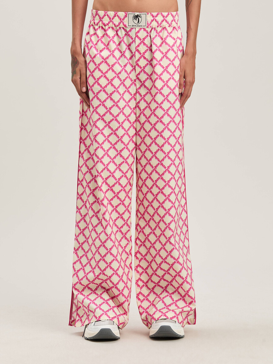 net logo split pants