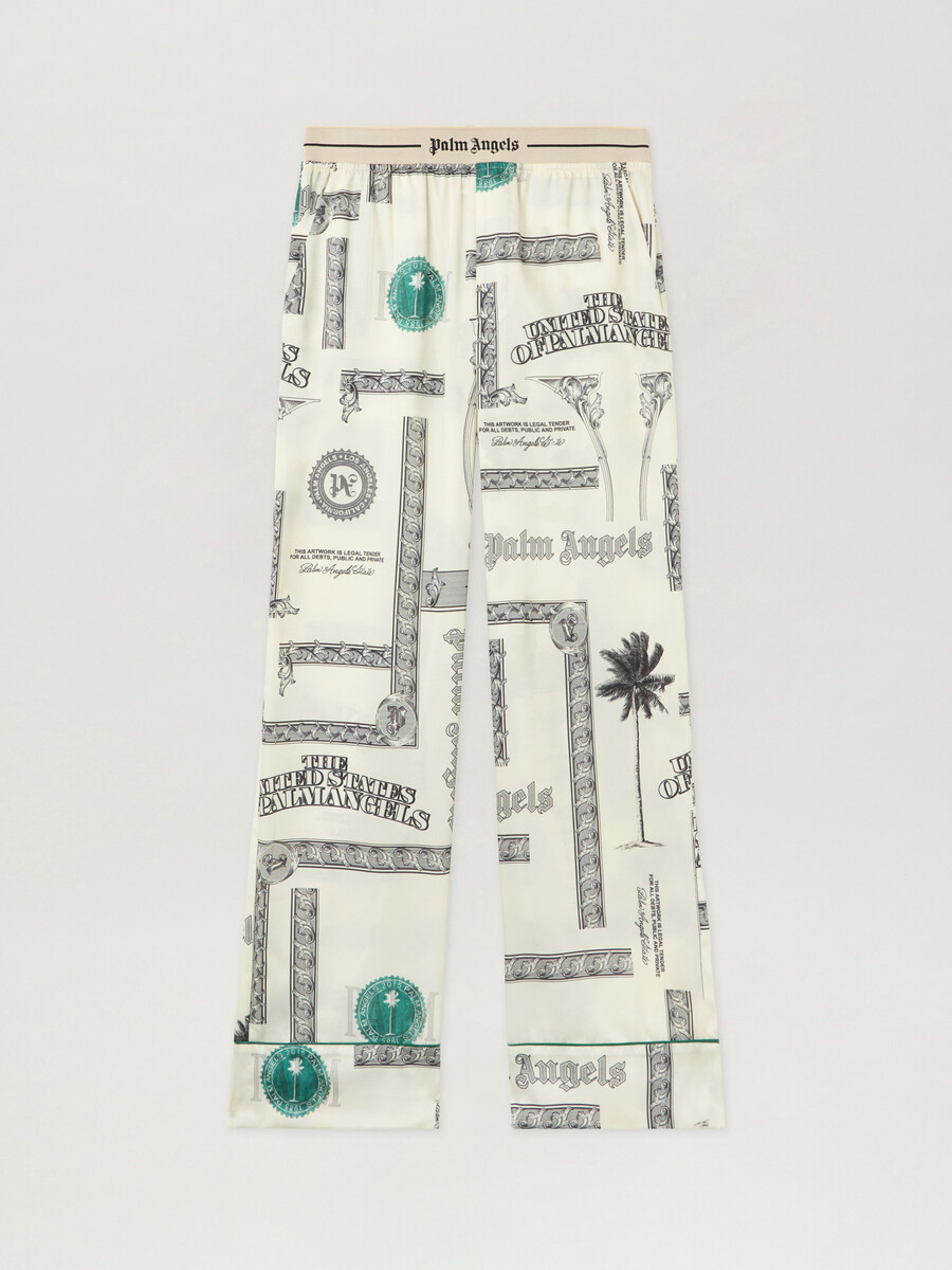 pyjamahose mit dollar-print