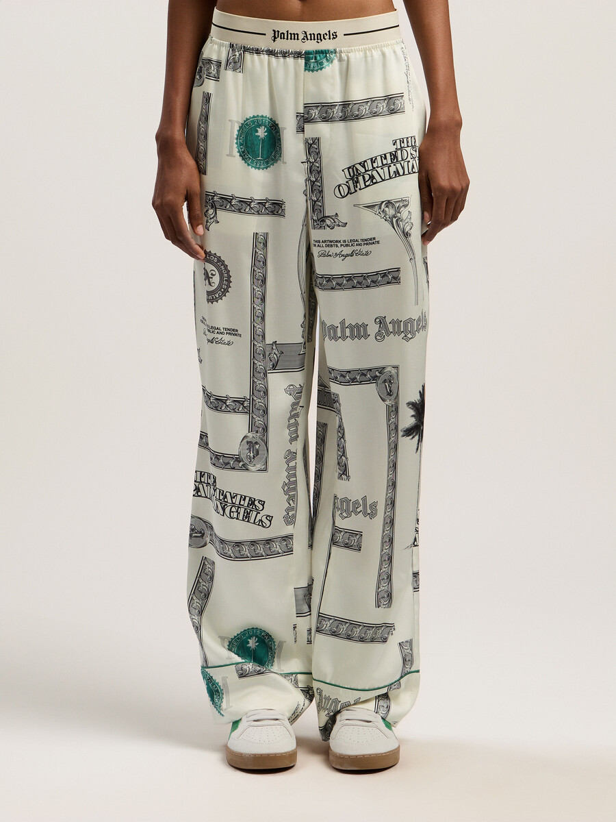 pyjamahose mit dollar-print