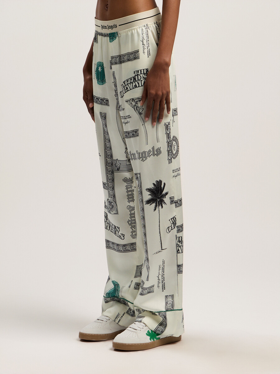 pyjamahose mit dollar-print