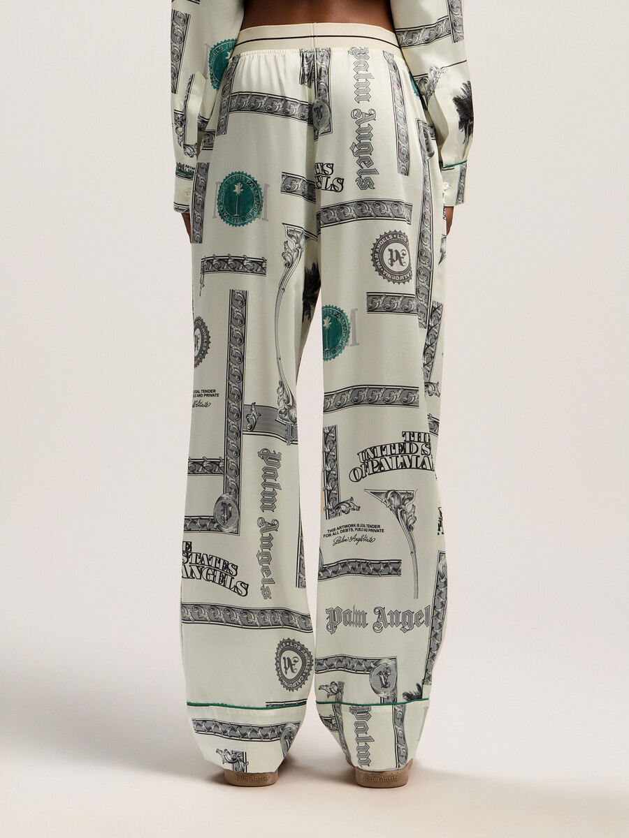 pyjamahose mit dollar-print
