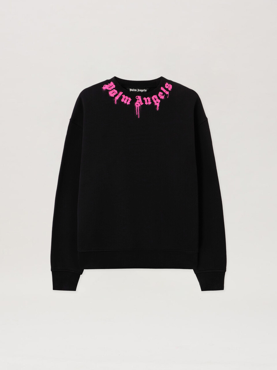 sweatshirt mit logo am hals