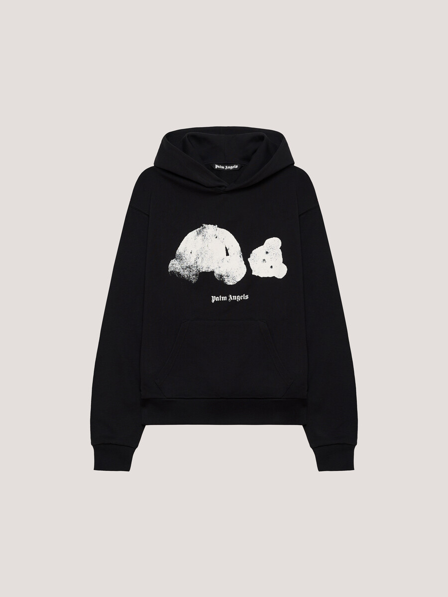 spray broken bear hoodie