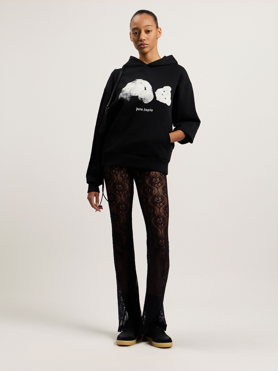 spray broken bear hoodie