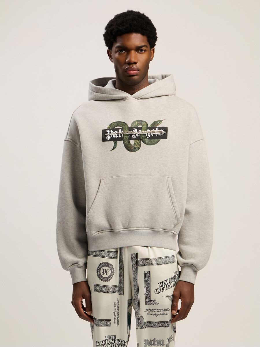 hoodie mit schlangenmotiv
