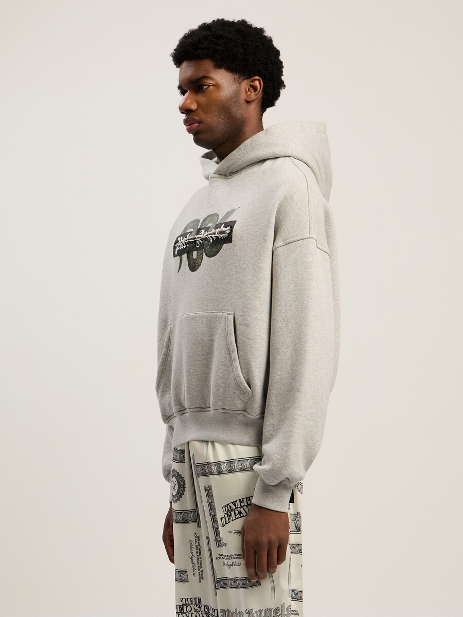 hoodie mit schlangenmotiv