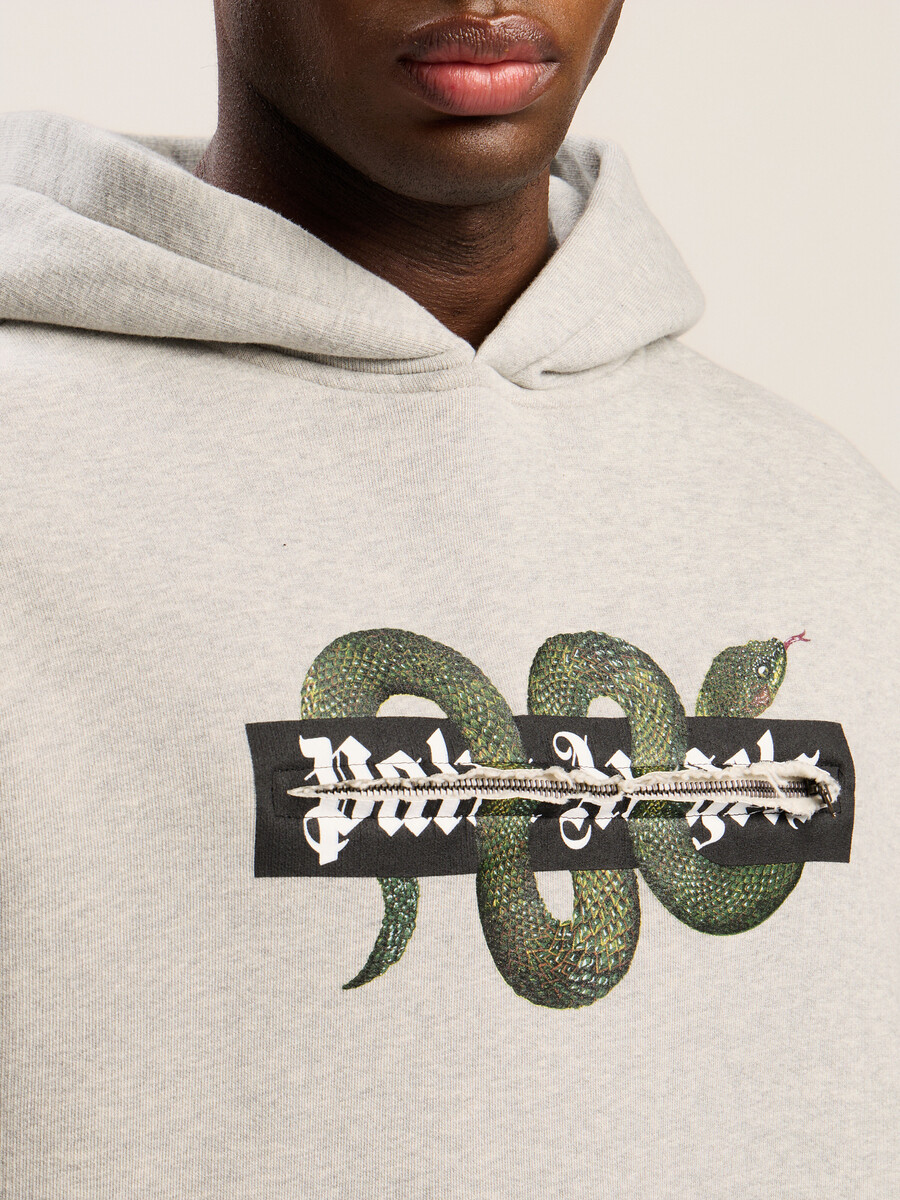 hoodie mit schlangenmotiv