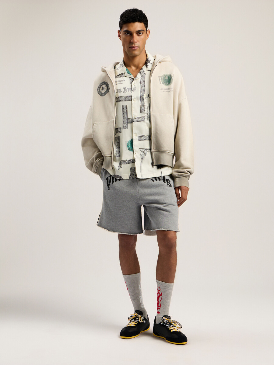 dollar zipped loose hoodie
