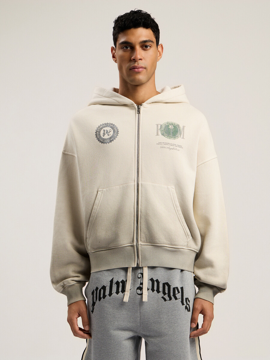 dollar zipped loose hoodie