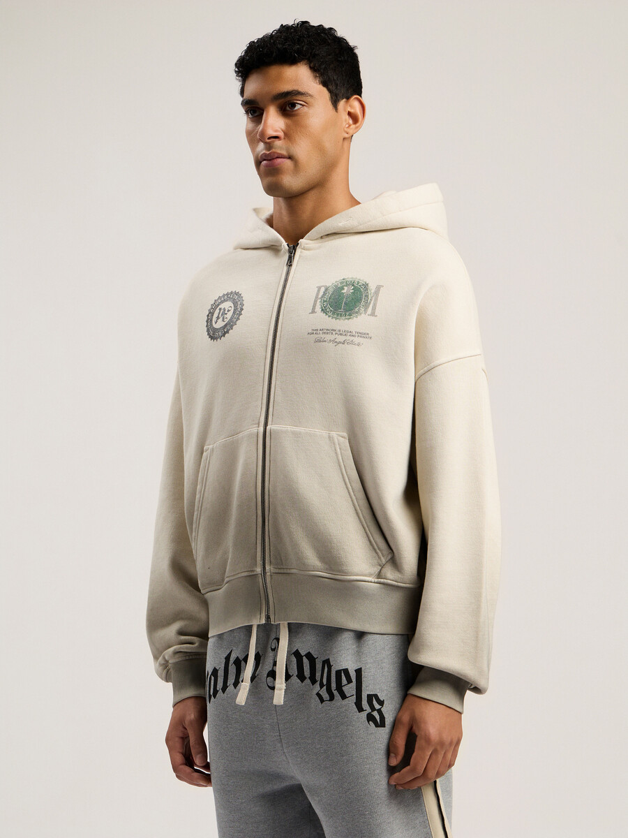 dollar zipped loose hoodie