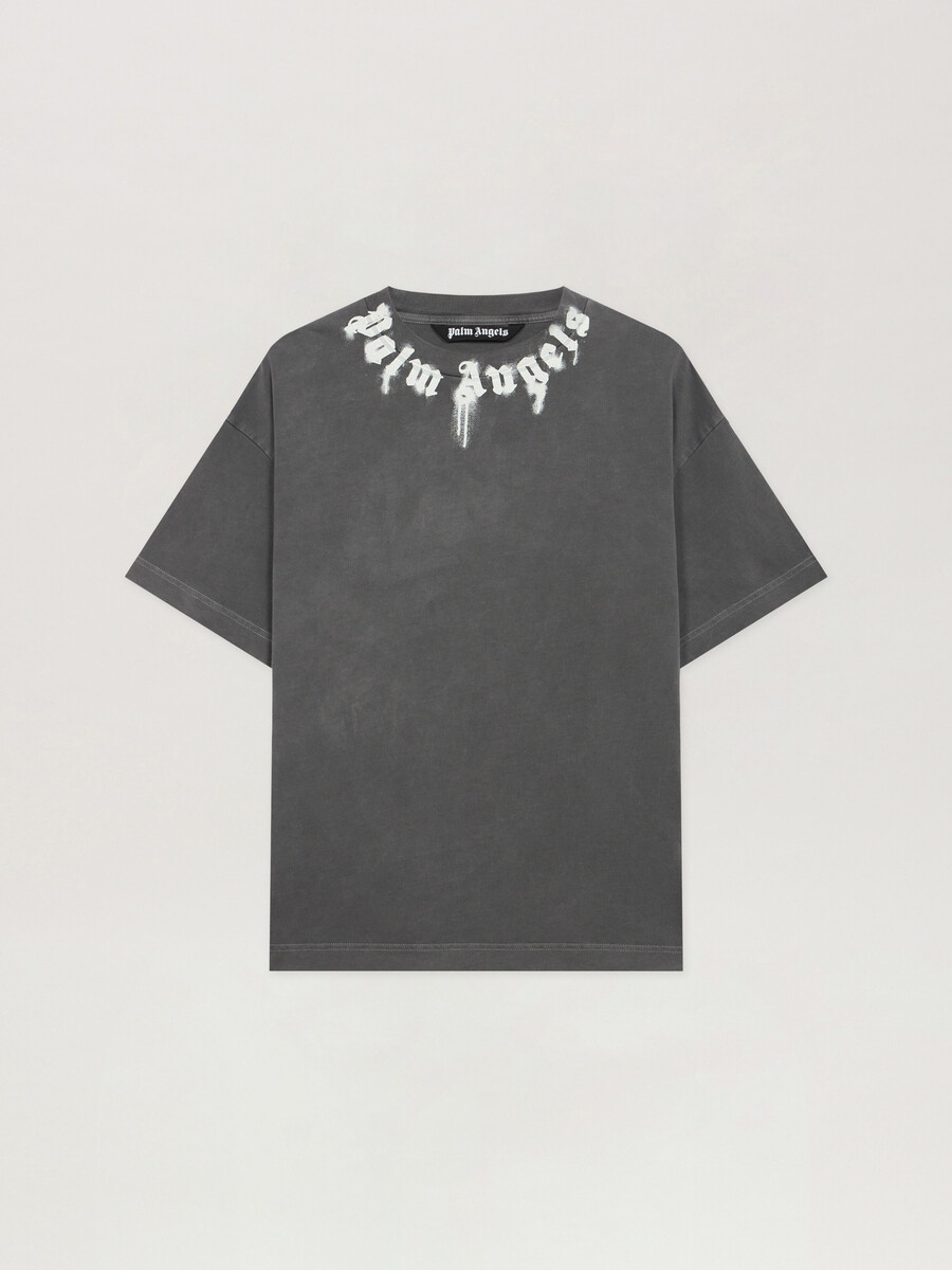 regular t-shirt mit nackenlogo