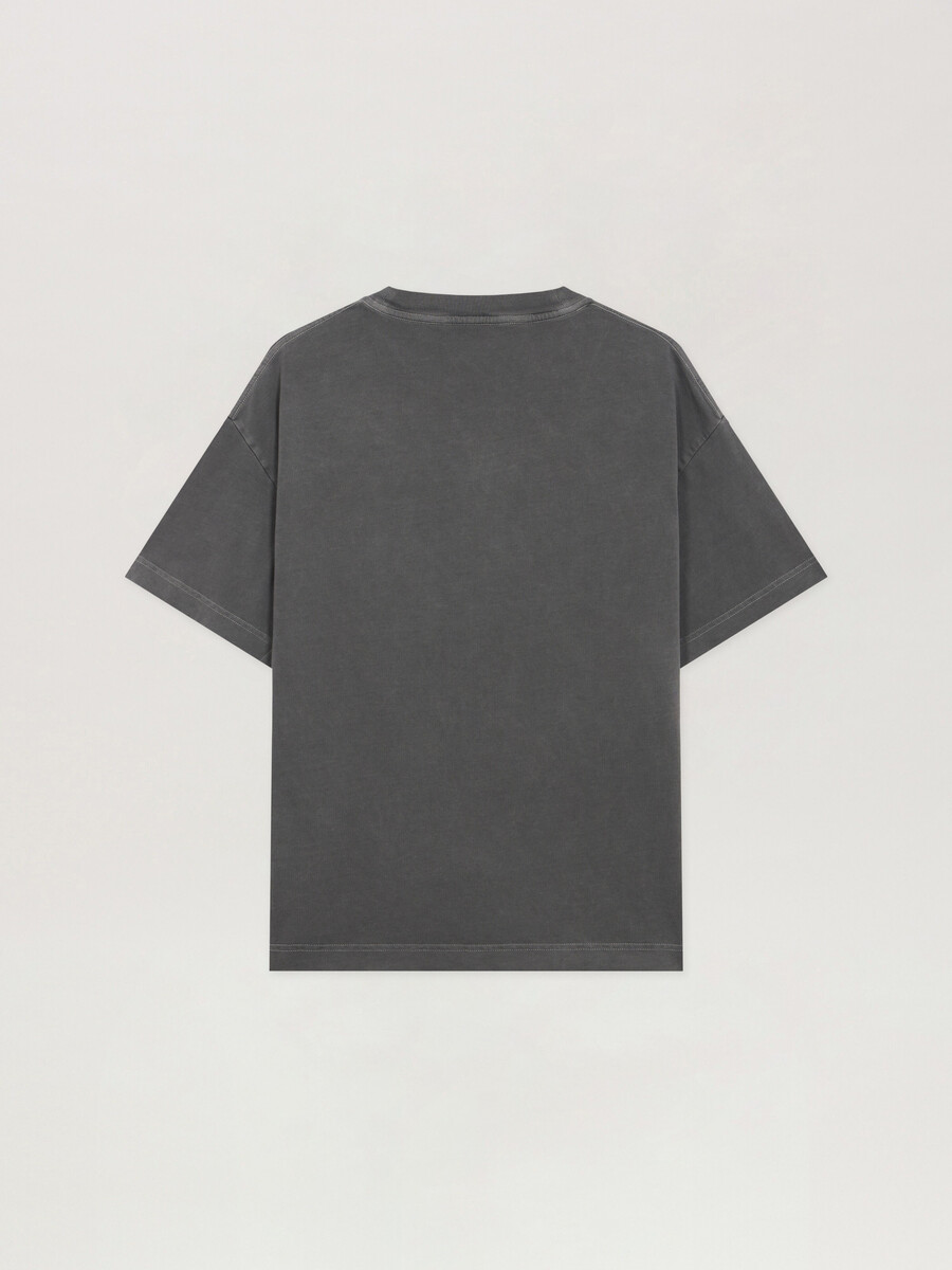 regular t-shirt mit nackenlogo