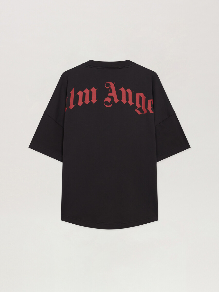 gebogenes logo-over-t-shirt
