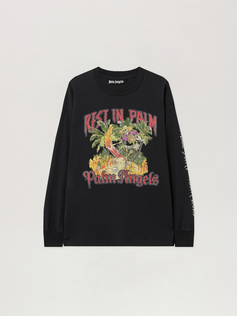 langarm-t-shirt „rest in palm