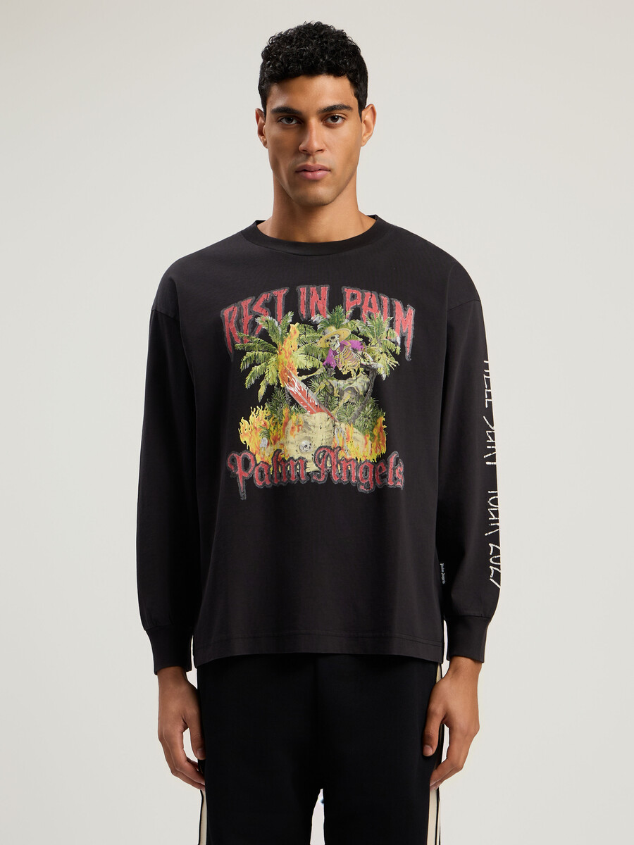 langarm-t-shirt „rest in palm