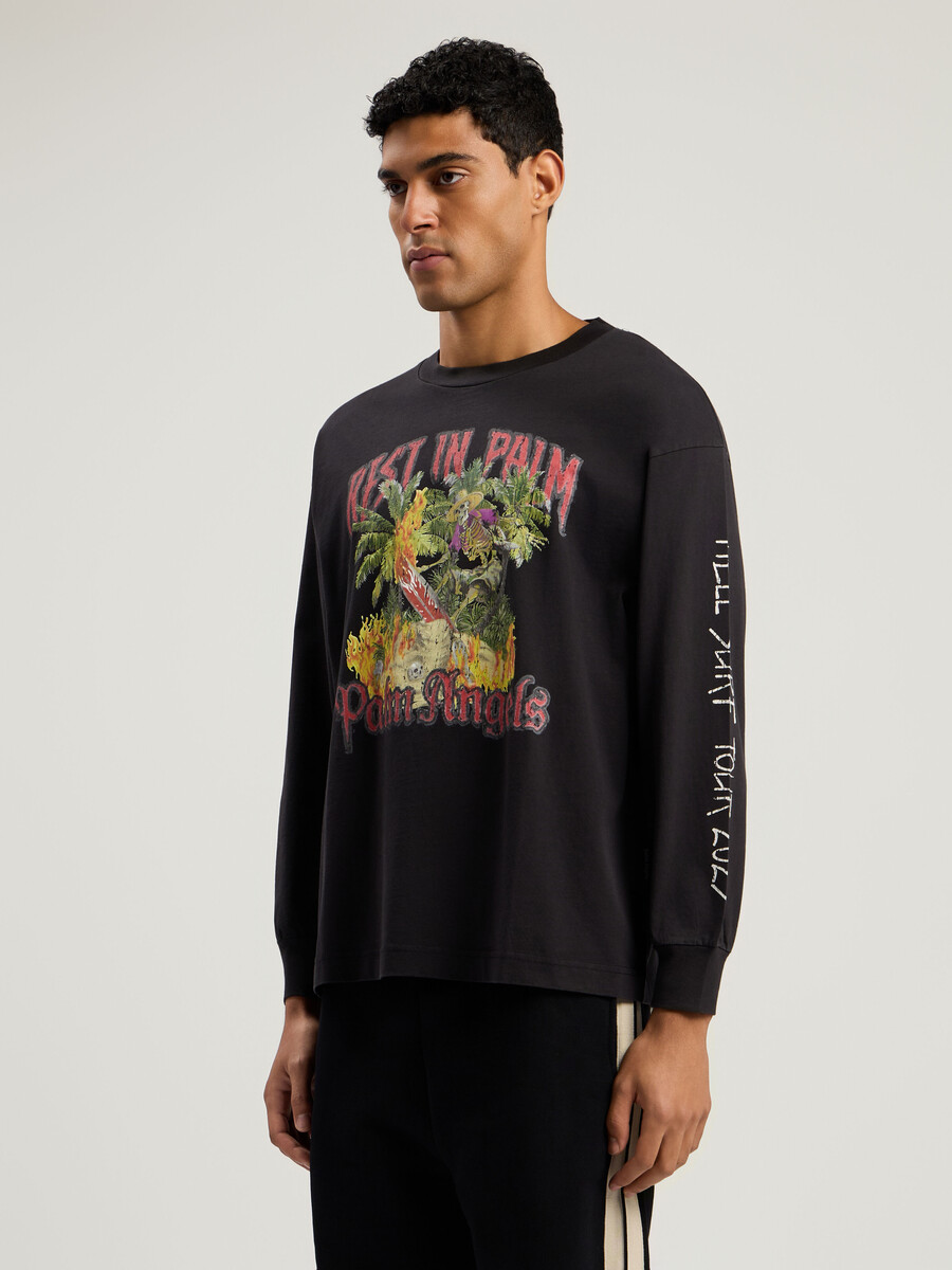 langarm-t-shirt „rest in palm