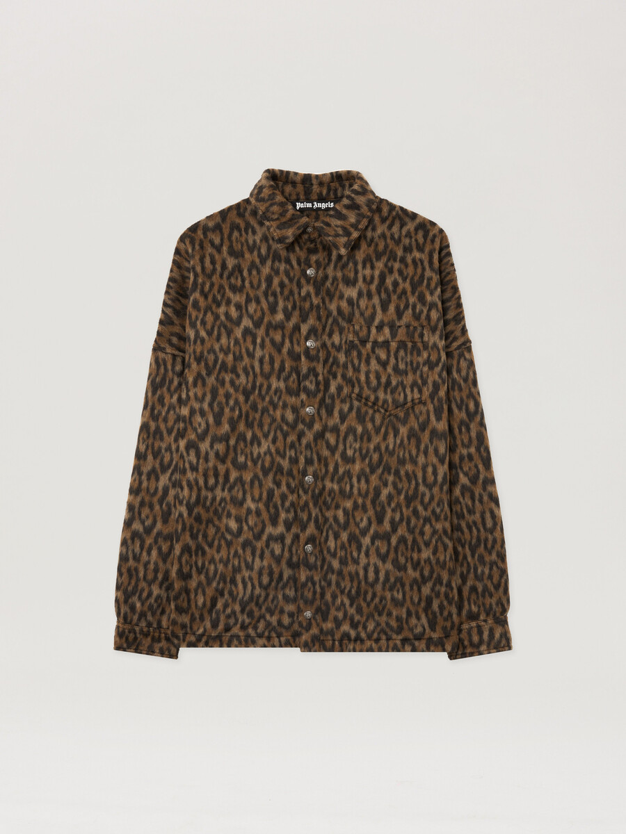 klassisches logo animalier overshirt