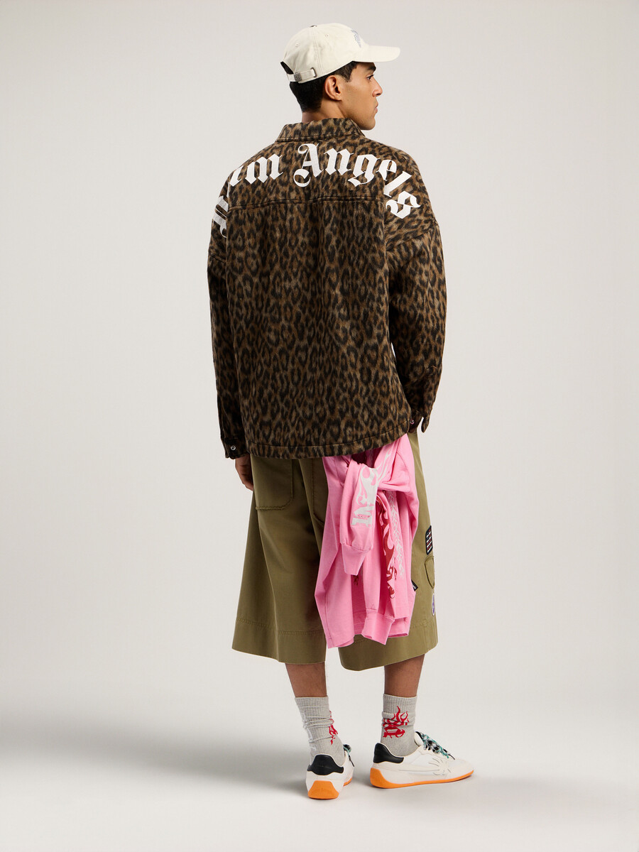 klassisches logo animalier overshirt