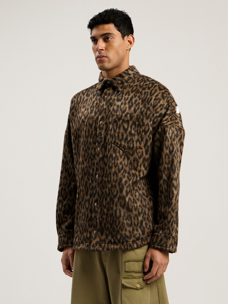 klassisches logo animalier overshirt