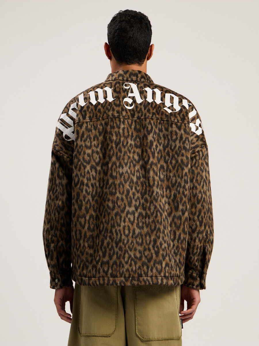 klassisches logo animalier overshirt