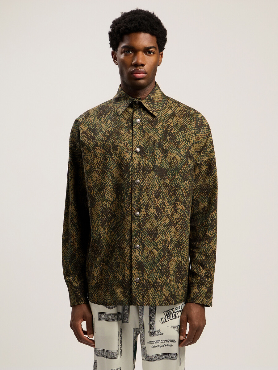 klassisches schlangenlogo-overshirt