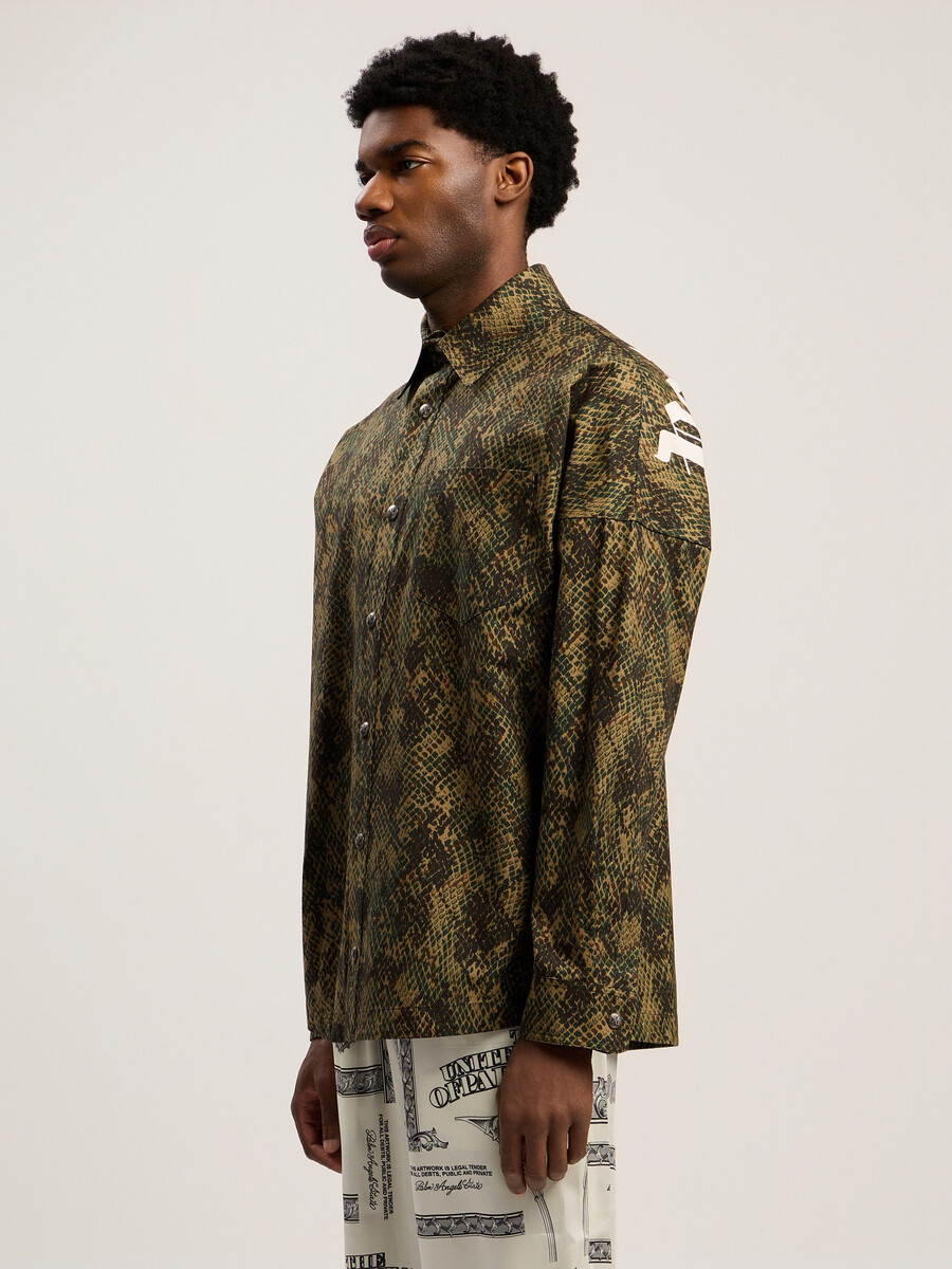 klassisches schlangenlogo-overshirt