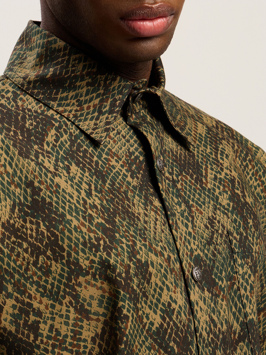 klassisches schlangenlogo-overshirt