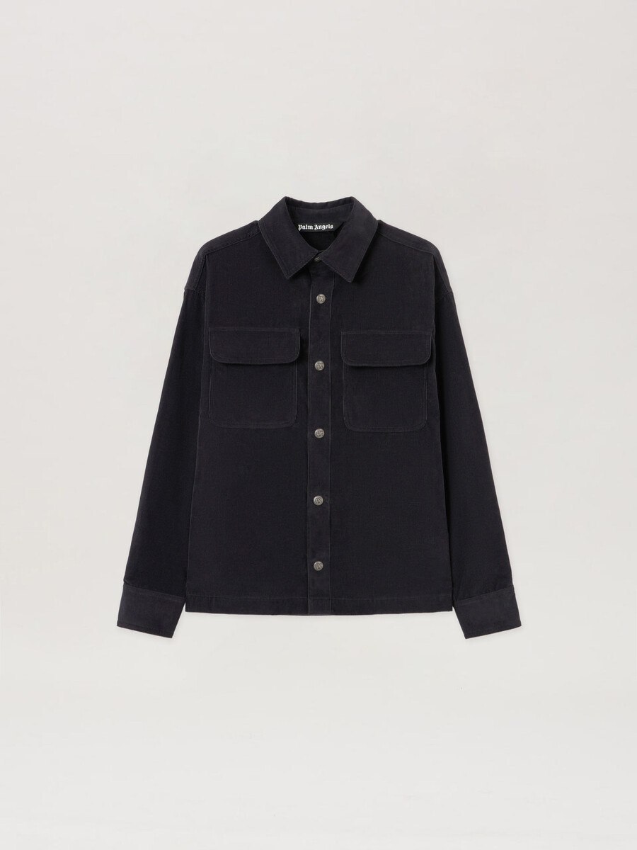 klassisches cord-overshirt mit logo