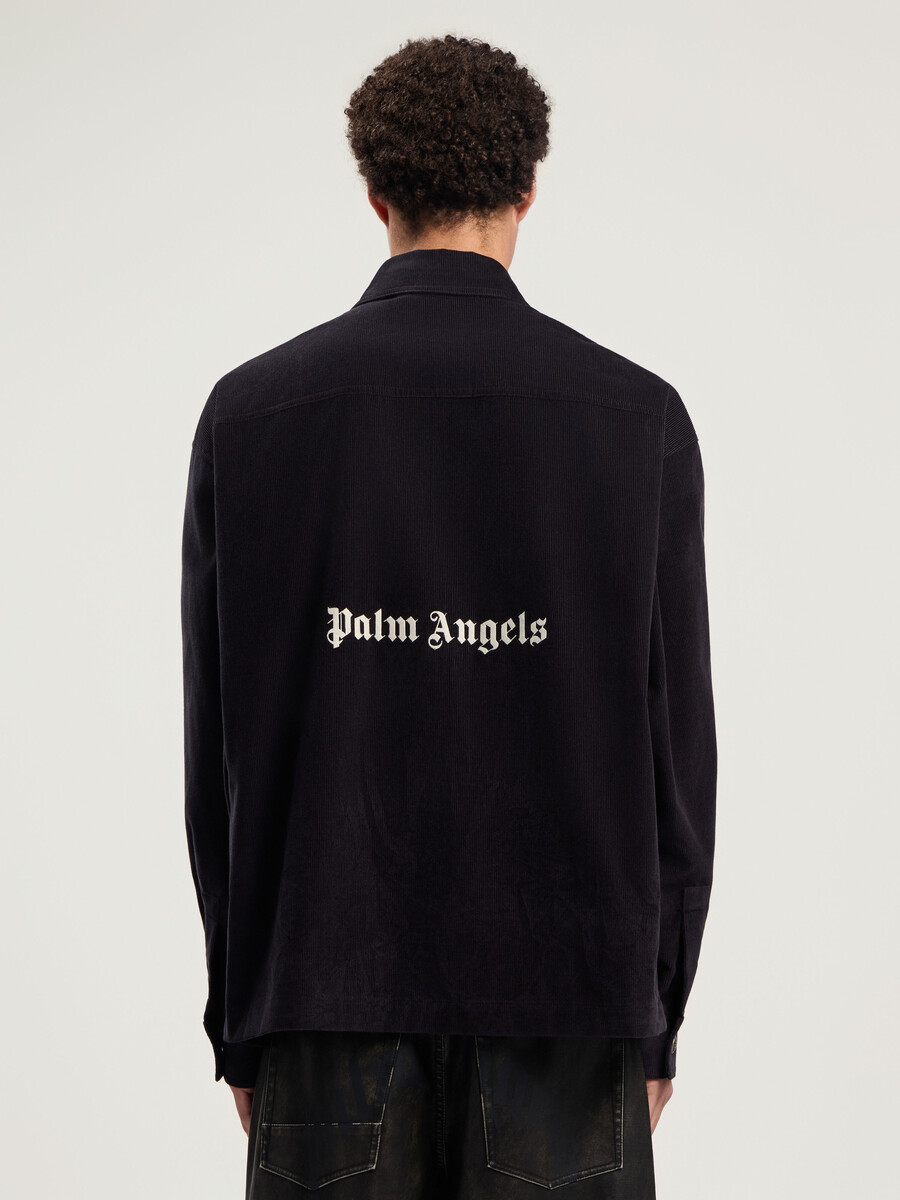 klassisches cord-overshirt mit logo