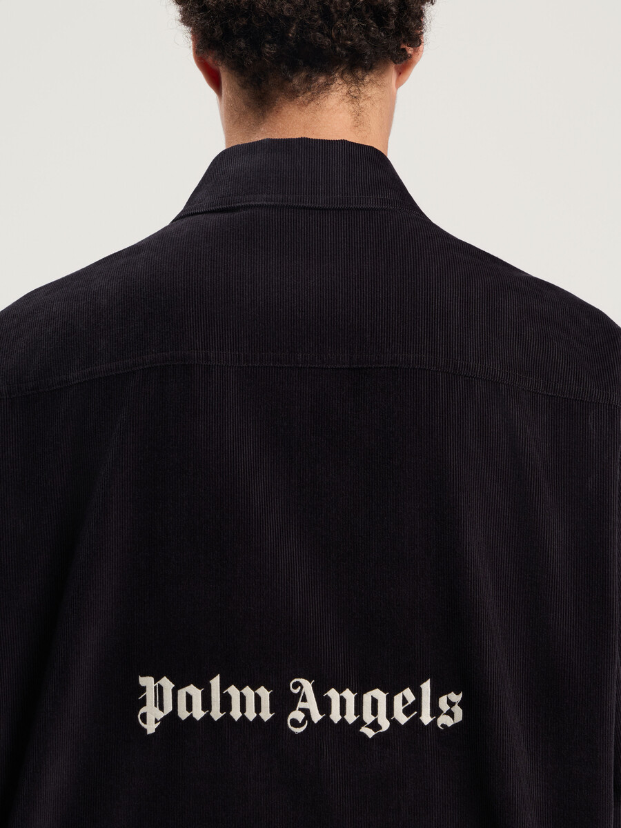 klassisches cord-overshirt mit logo
