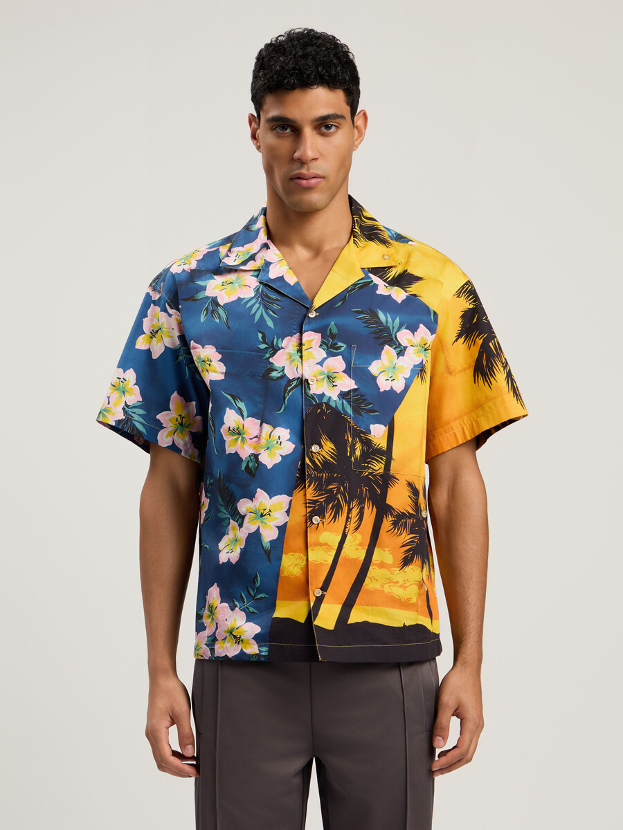 paxvlbq hawaiian mix shirt