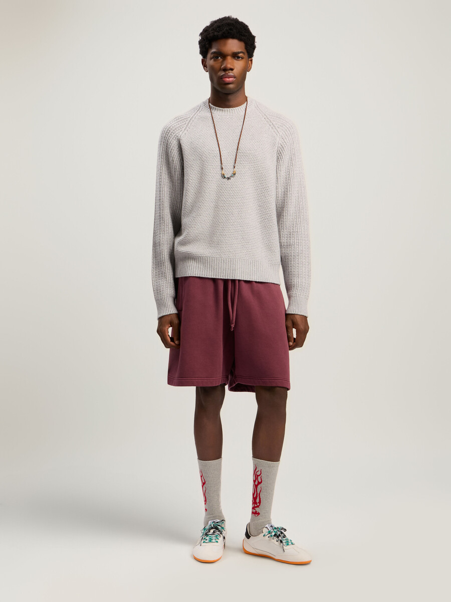 gebogener logo-ripppullover