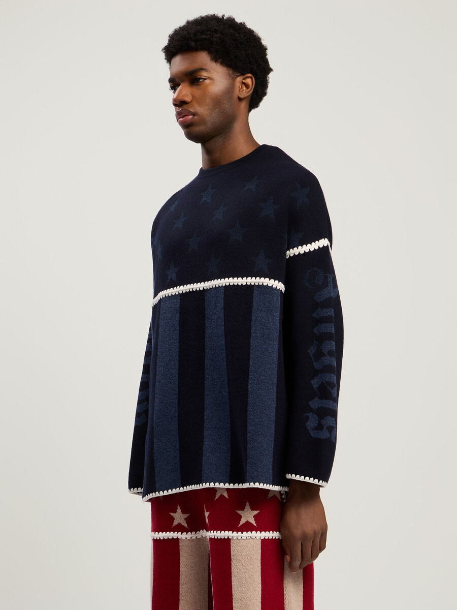 pullover mit sternen und streifen