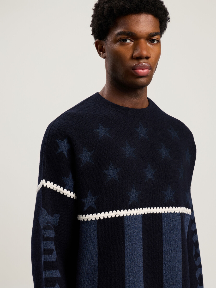 pullover mit sternen und streifen