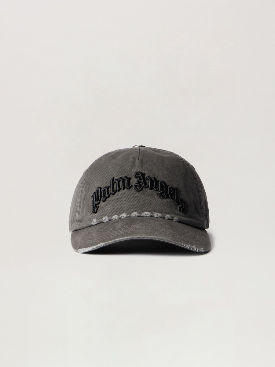gebogene logo-kappe im used-look