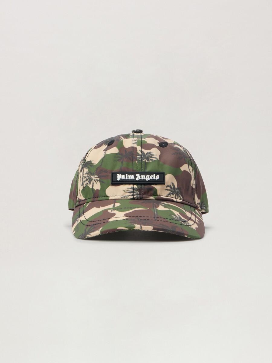 baseballkappe mit camouflage-palmenmuster
