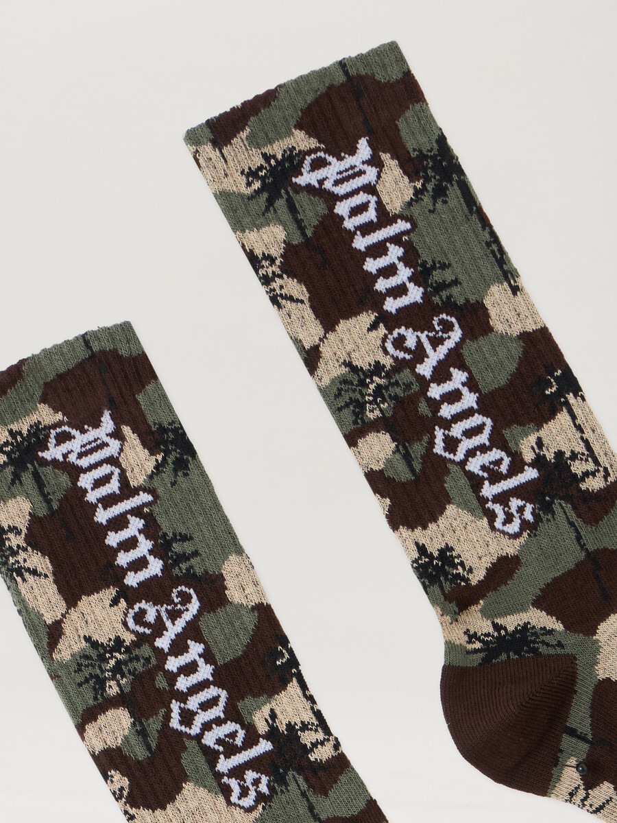 camo palms high socks