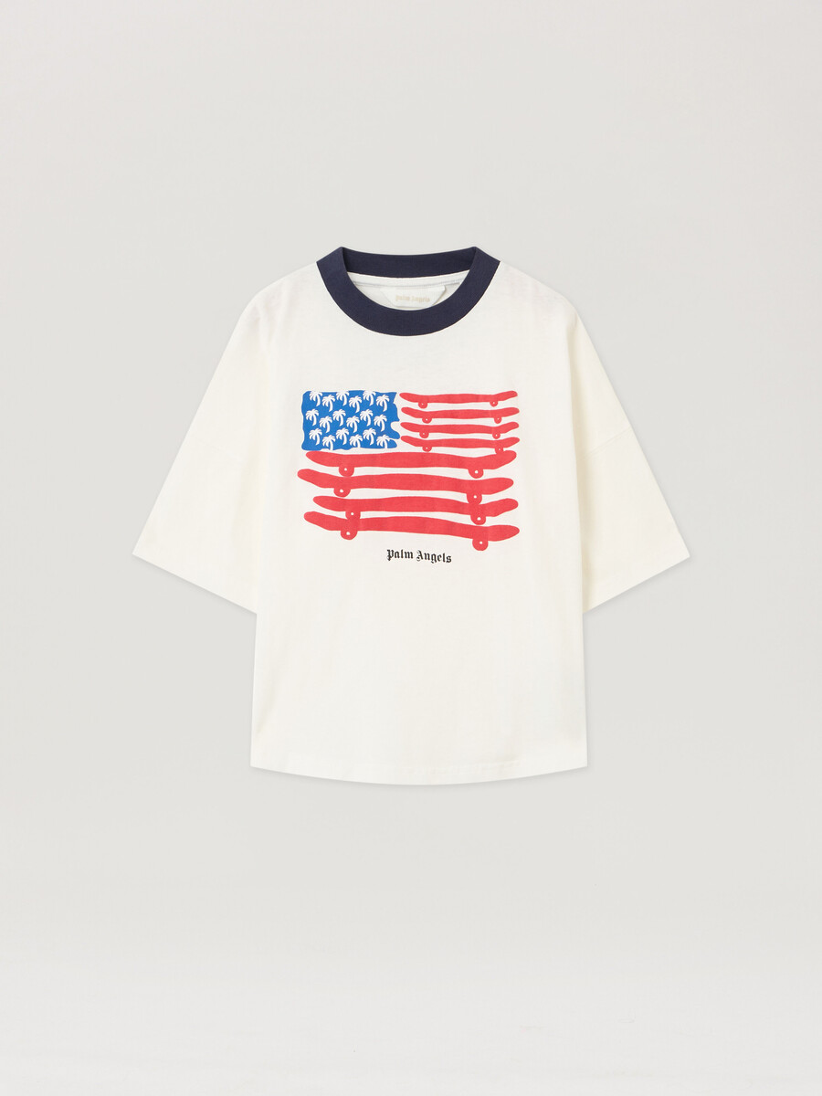 flaggenmotiv auf dem t-shirt