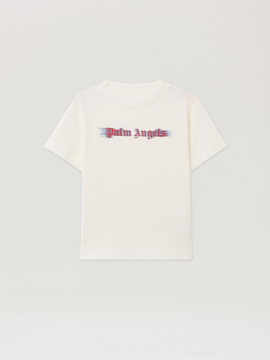 t-shirt mit verschwommenem logo