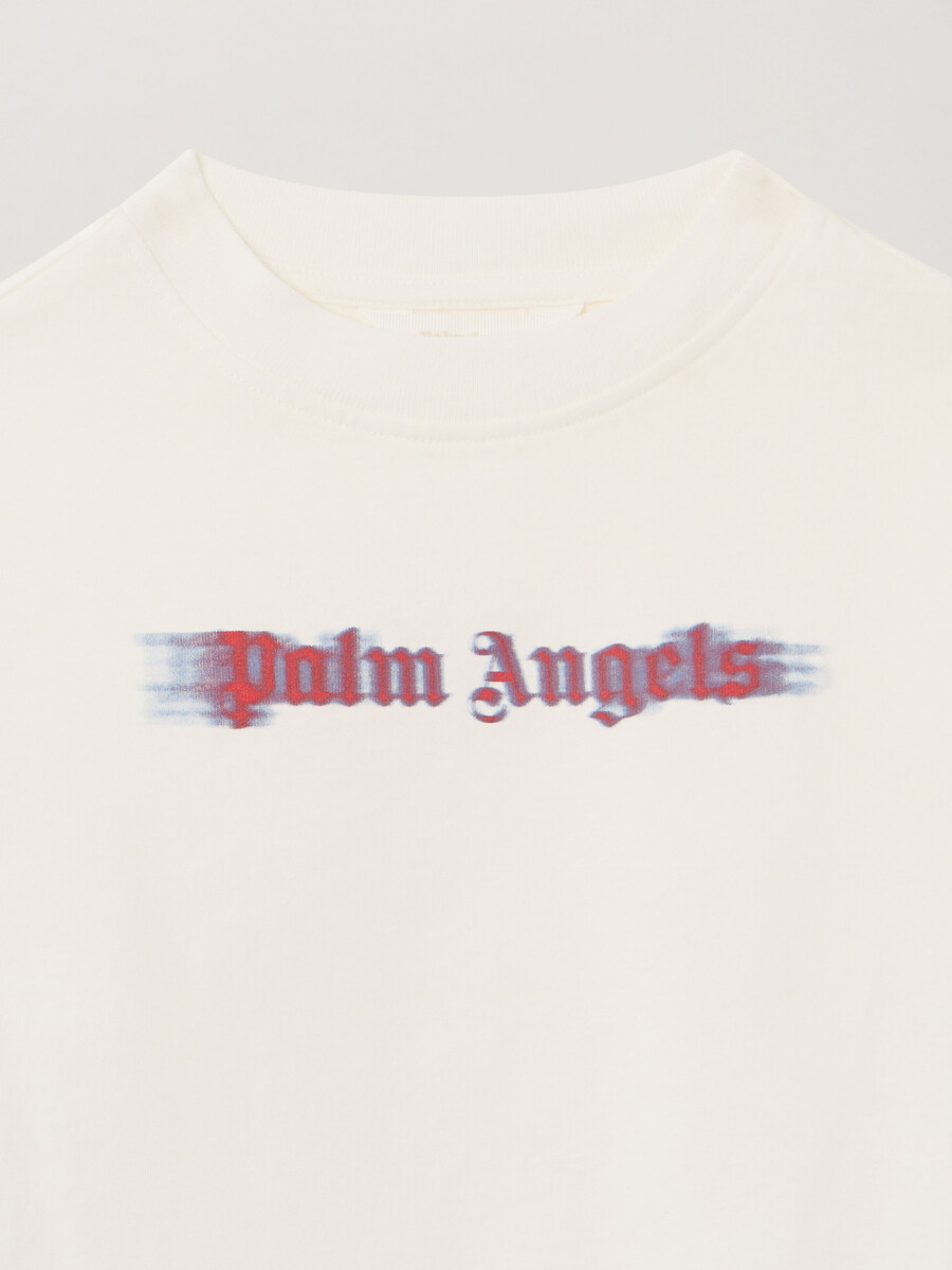 t-shirt mit verschwommenem logo