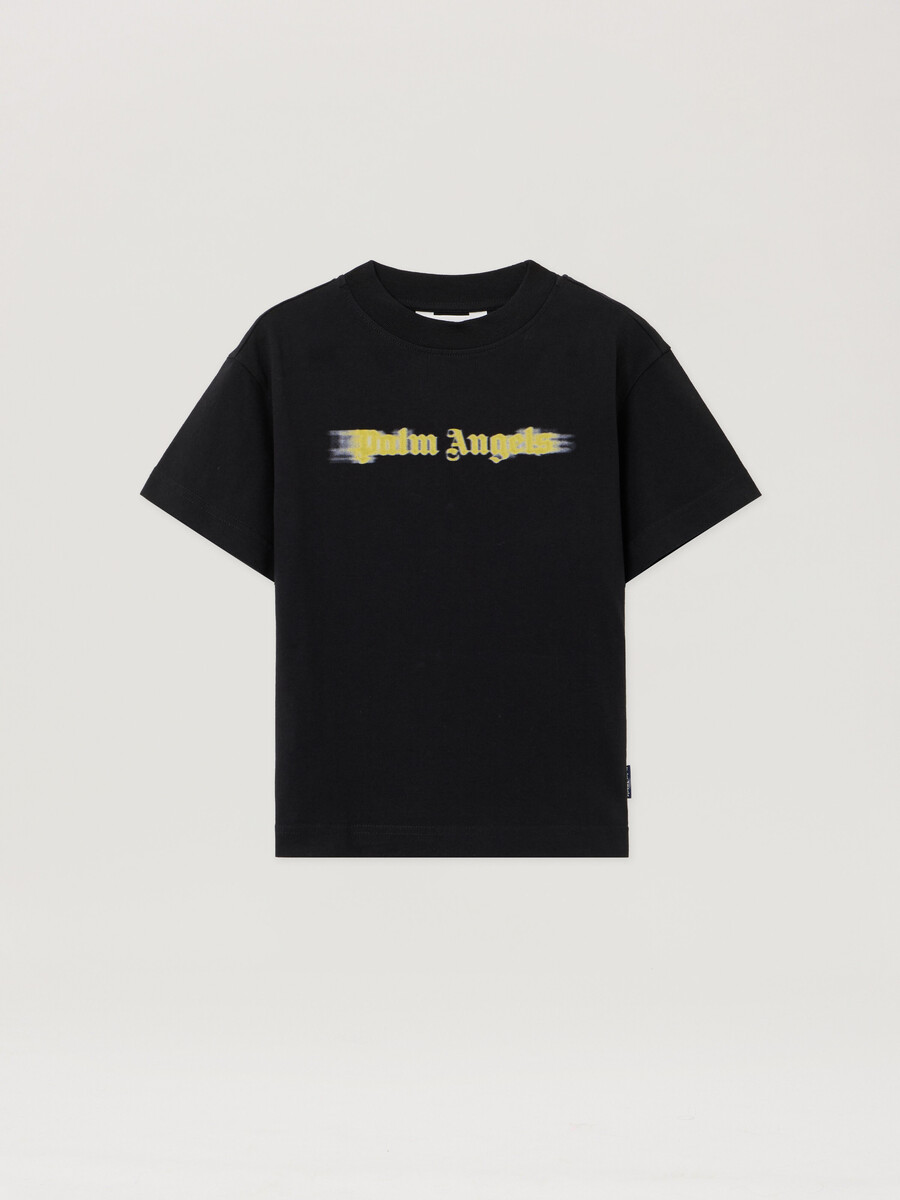 t-shirt mit verschwommenem logo