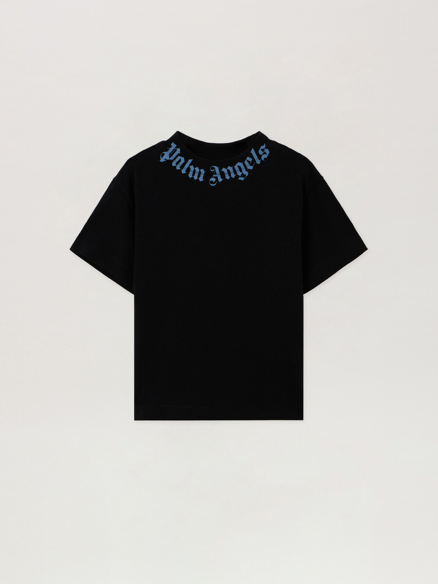 regular t-shirt mit nackenlogo